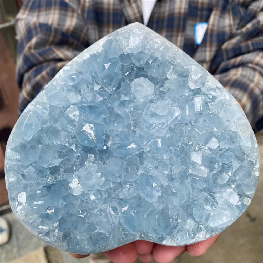 Blue Celestite Heart-ToShay.org