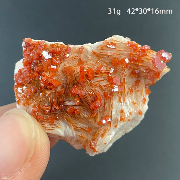Orange Vanadinite Crystal-ToShay.org