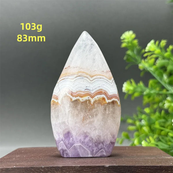 Purple Amethyst Agate Torch-ToShay.org