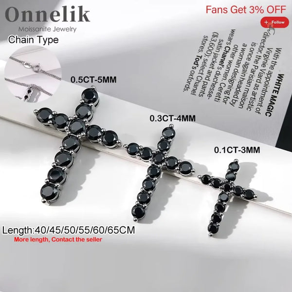 Black Cross Pendant-ToShay.org