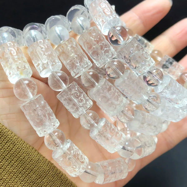 Clear Rock Quartz Bracelet-ToShay.org