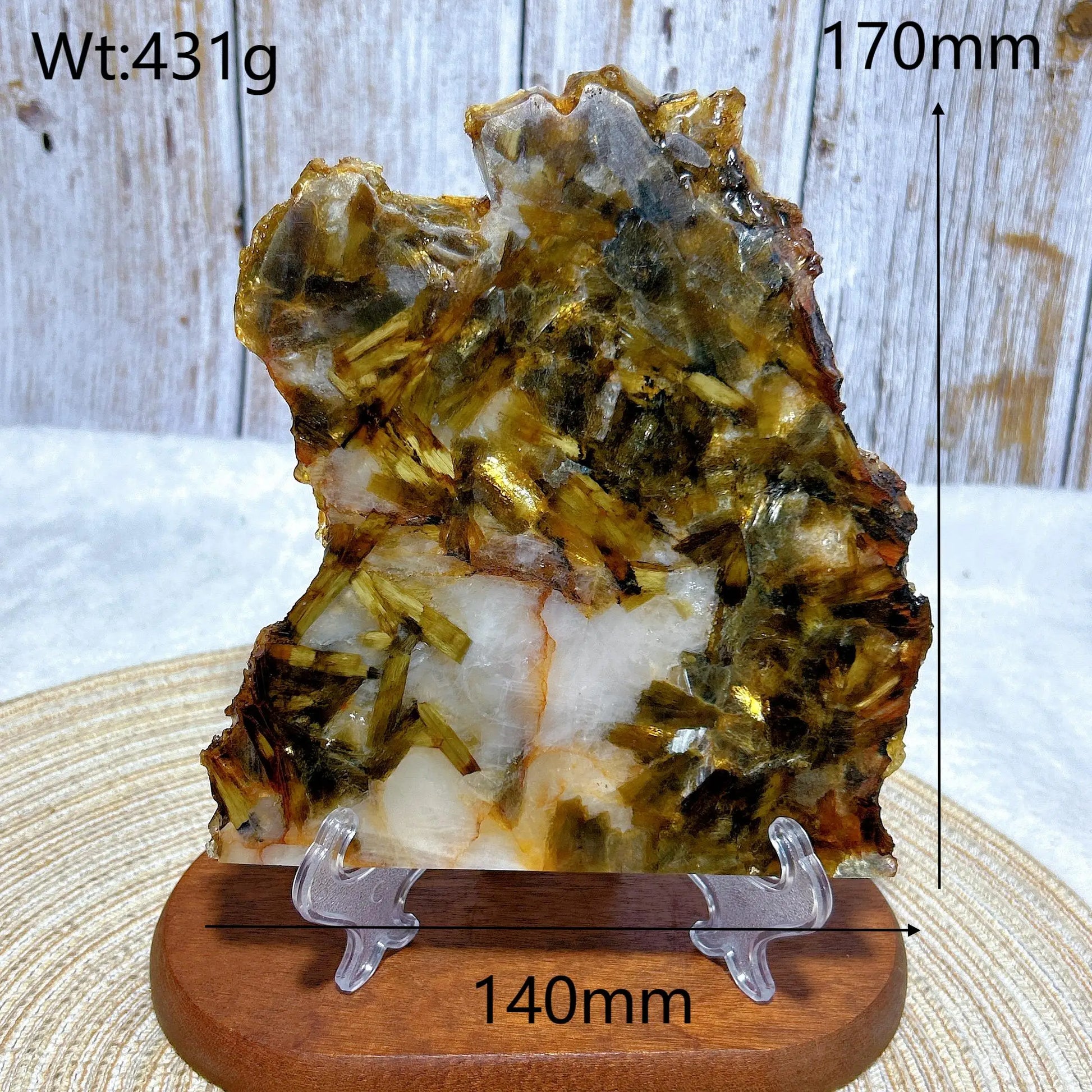 Gold Flash Phlogopite Mica Slab-ToShay.org