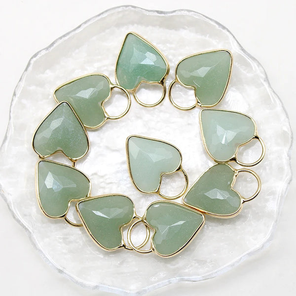 Mixed Crystal Heart Pendants-ToShay.org