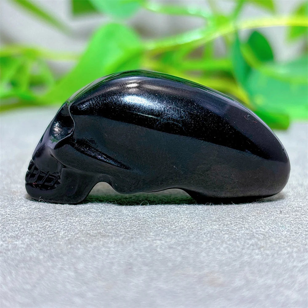 Black Obsidian Alien Skull-ToShay.org