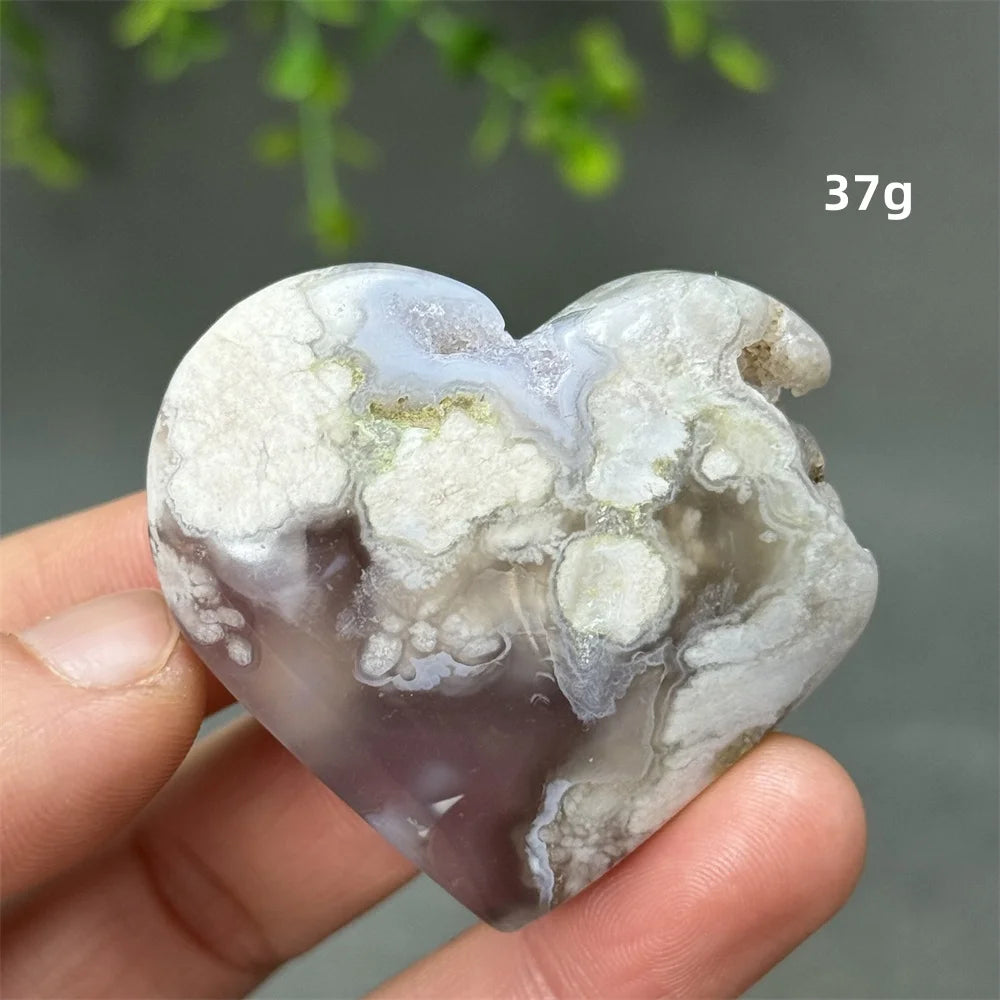 Black Cherry Agate Heart-ToShay.org