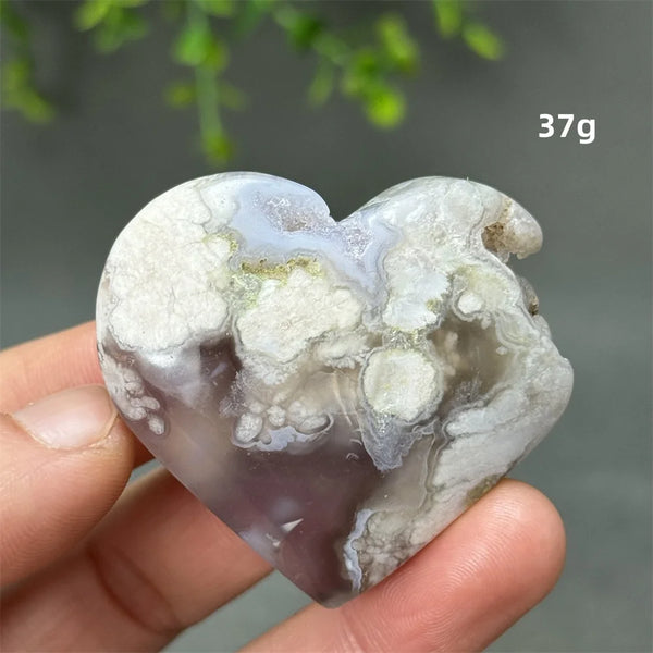 Black Cherry Agate Heart-ToShay.org