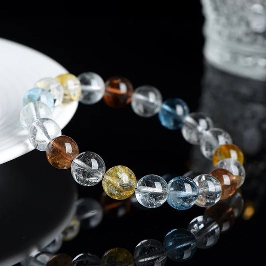 Rainbow Topaz Bead Bracelet-ToShay.org
