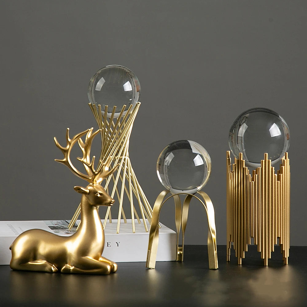 Gold Crystal Ball Stands-ToShay.org