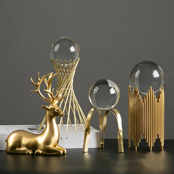 Gold Crystal Ball Stands-ToShay.org