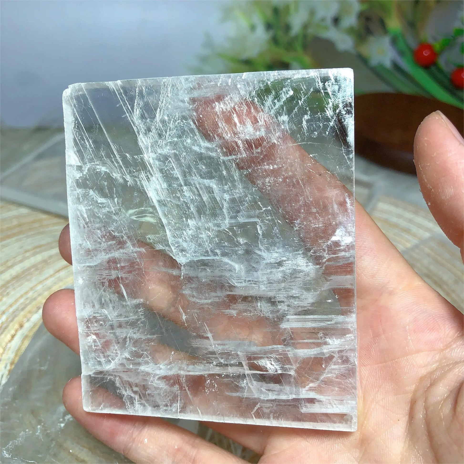 Clear Selenite Slices-ToShay.org