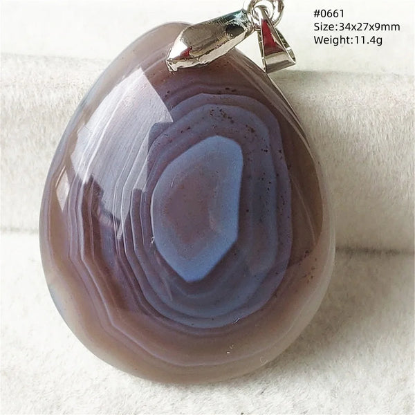 Grey Lace Agate Pendant-ToShay.org