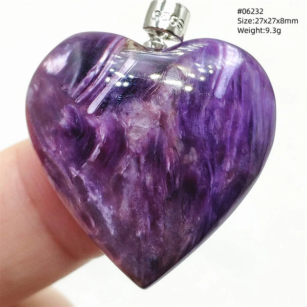 Purple Charoite Pendant-ToShay.org