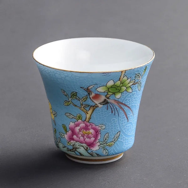 Enamel Porcelain Teacups-ToShay.org