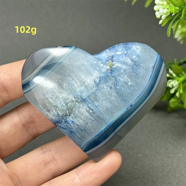 Blue Agate Heart-ToShay.org