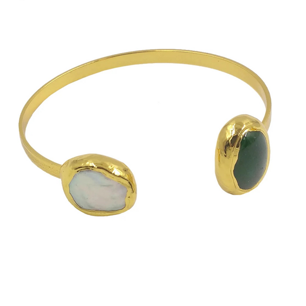 Gold Cuff Bangle-ToShay.org