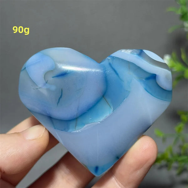 Blue Agate Heart-ToShay.org