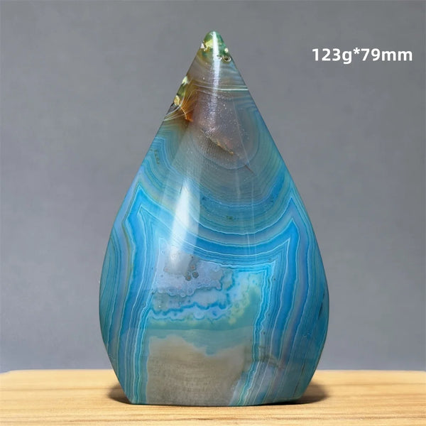 Blue Agate Torch-ToShay.org