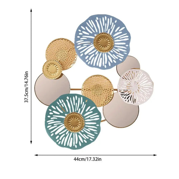 Flower Iron Wall Art-ToShay.org