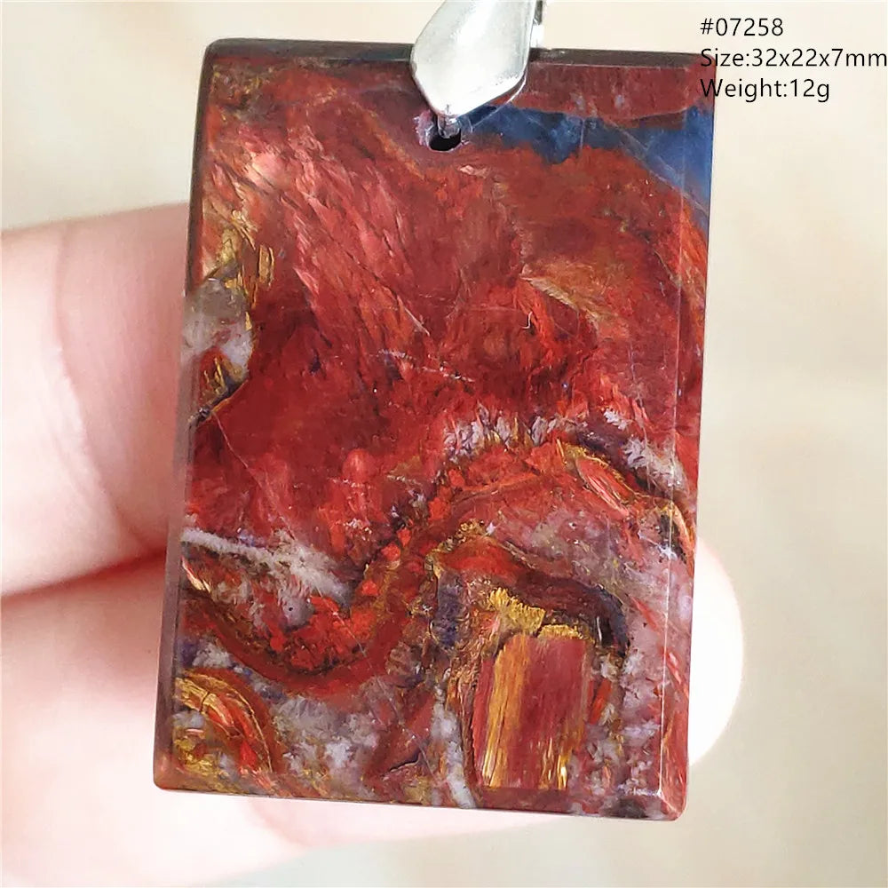 Blue Pietersite Chatoyant Pendant-ToShay.org