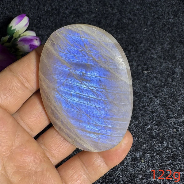 Blue Moonstone Palm Stone-ToShay.org