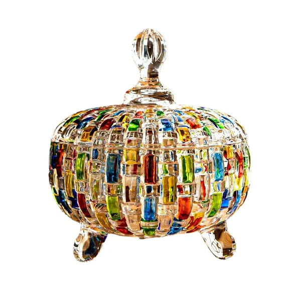 Crystal Glass Candy Jar-ToShay.org
