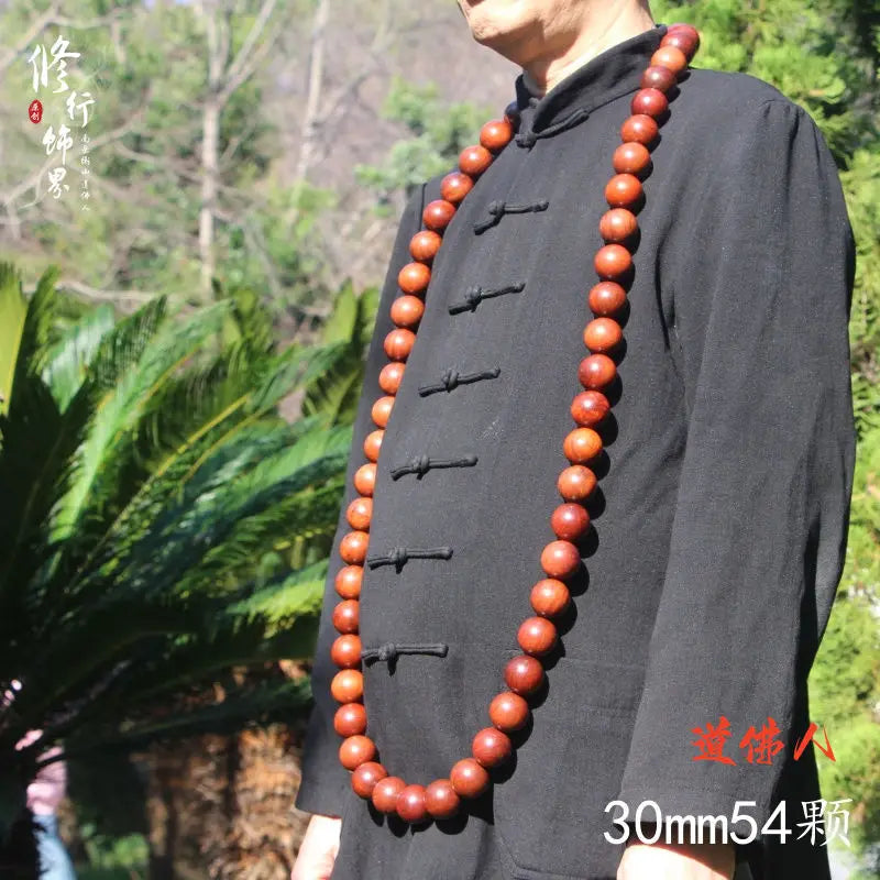 Red Pear Wood Buddha Beads-ToShay.org