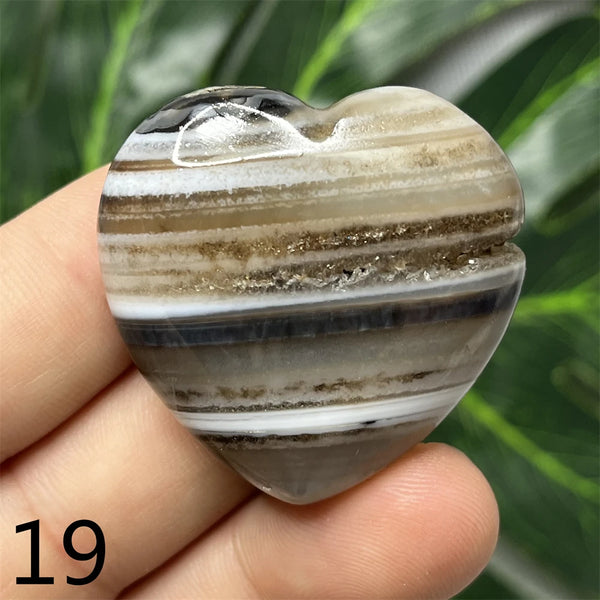 Black Agate Geode Heart-ToShay.org