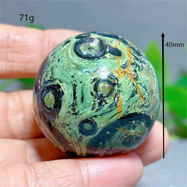 Green Malachite Palm Stone-ToShay.org