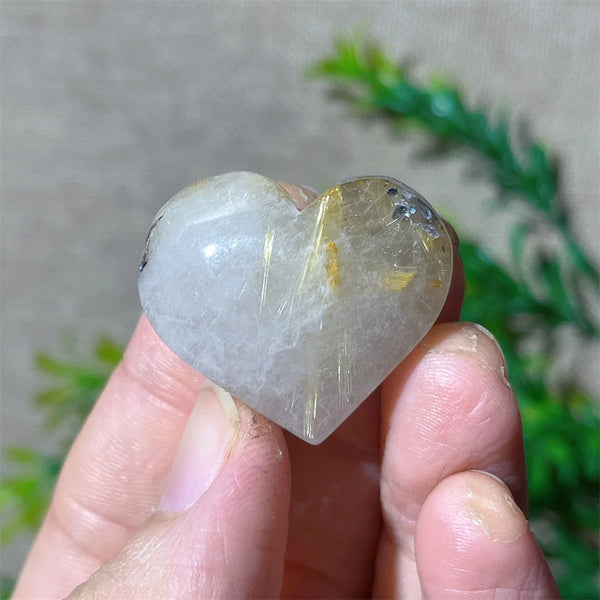 Gold Hair Rutile Heart-ToShay.org