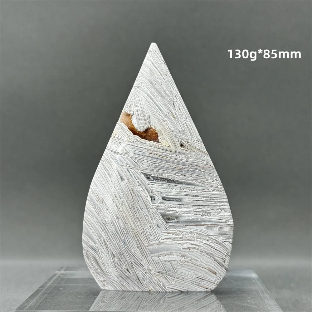 White Lace Agate Torch-ToShay.org