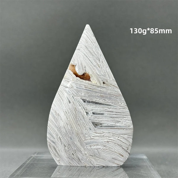 White Lace Agate Torch-ToShay.org