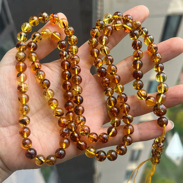 Yellow Amber Necklace-ToShay.org