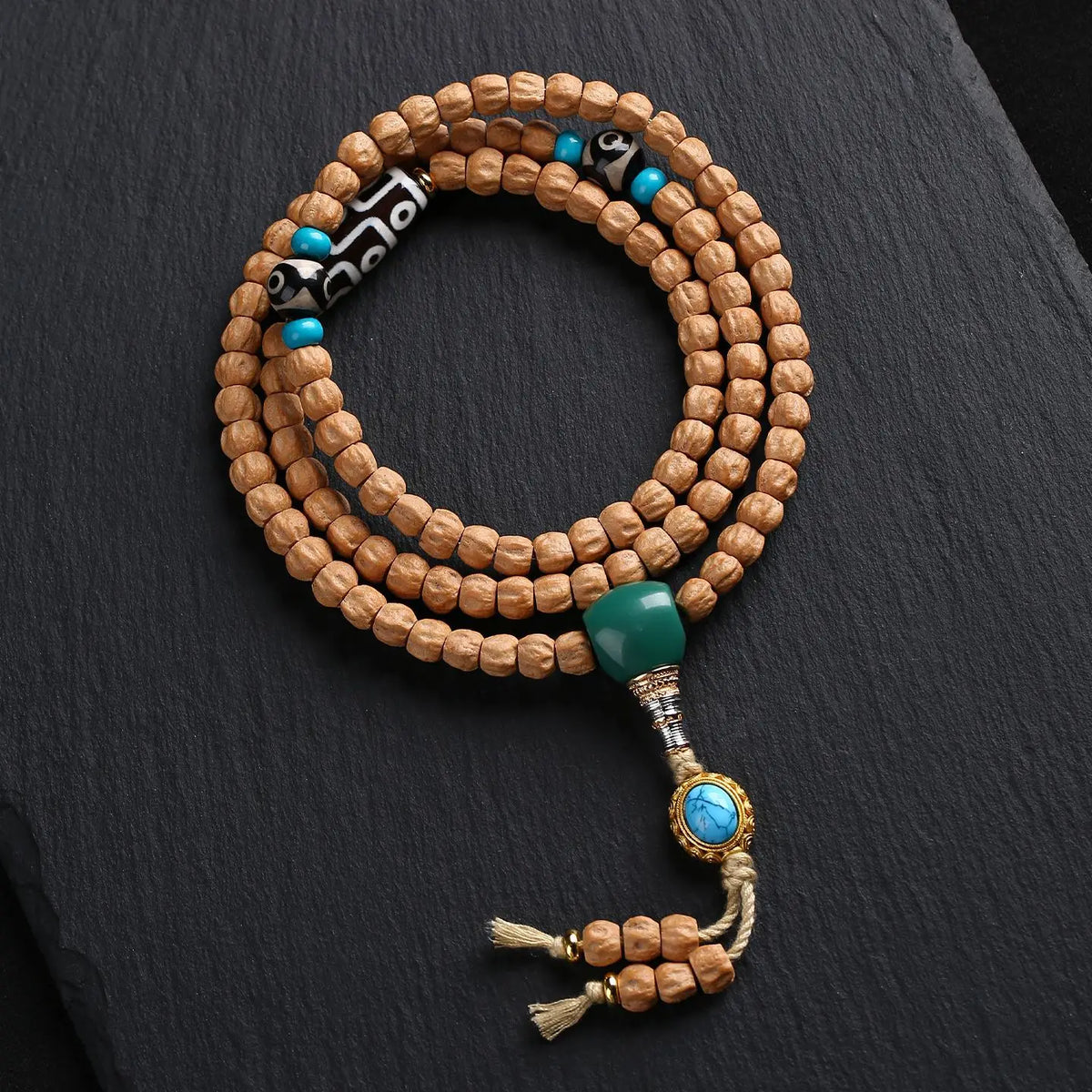 Brown Passion Seed Bead Mala-ToShay.org