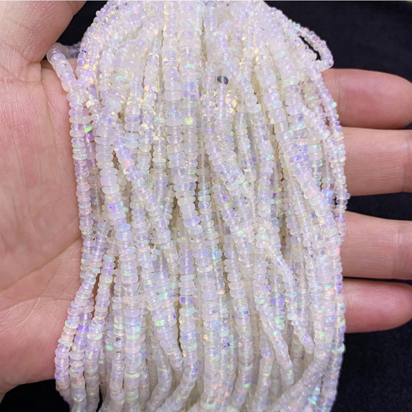 White Opal Abacus Beads-ToShay.org