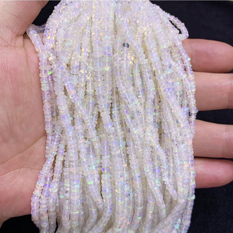 White Opal Abacus Beads-ToShay.org