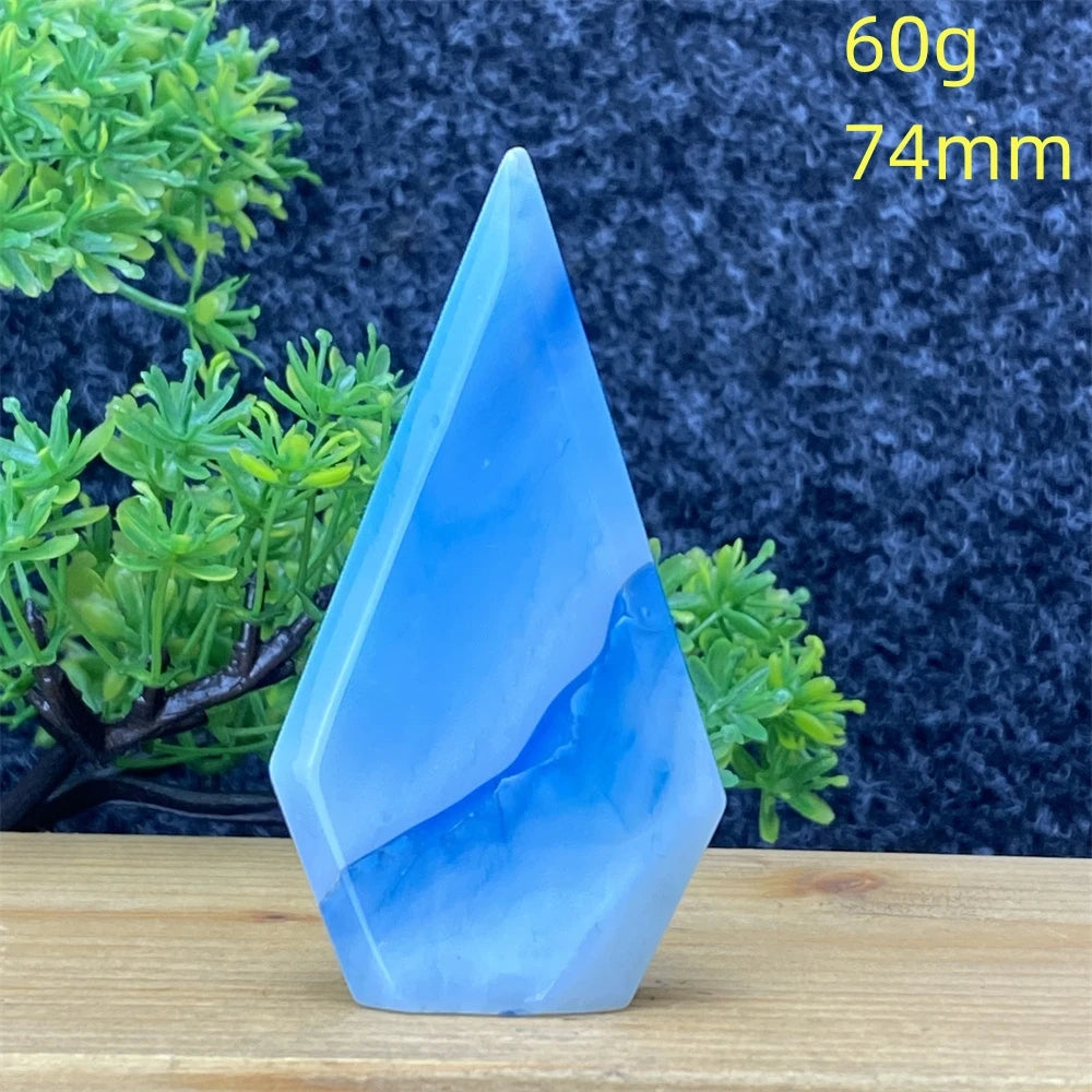 Blue Agate Torch-ToShay.org