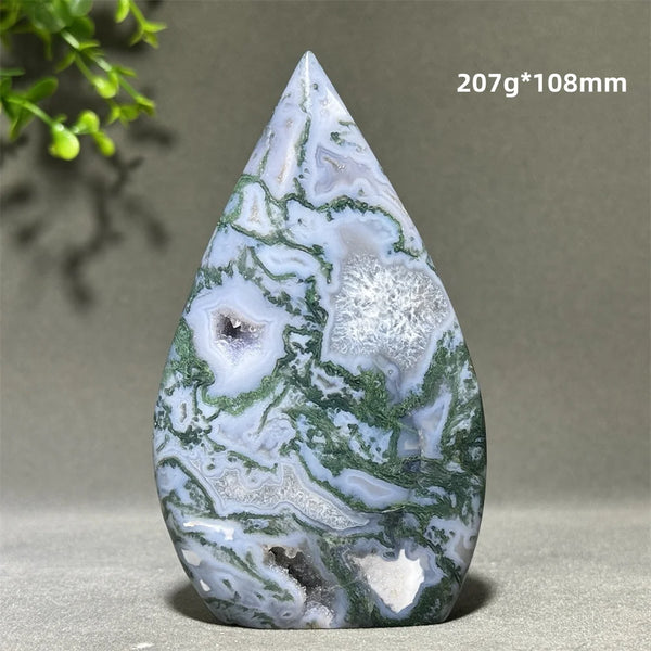 Green Aquatic Agate Torch-ToShay.org
