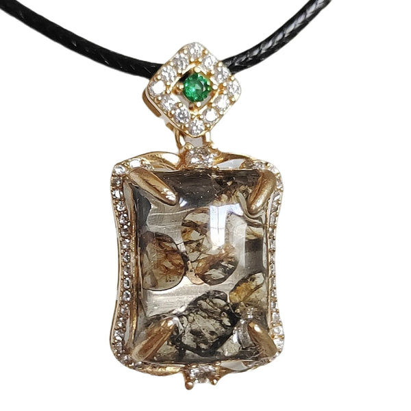 Olive Meteorite Pendant-ToShay.org