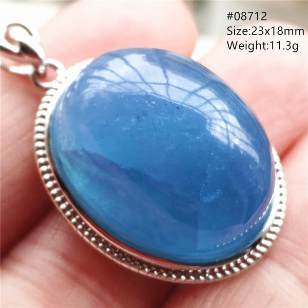 Blue Aquamarine Quartz Pendant-ToShay.org