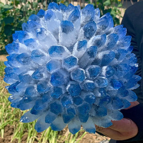 Blue Phantom Quartz Cluster-ToShay.org