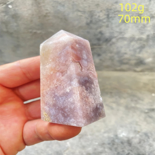 Pink Amethyst Cherry Blossom Agate-ToShay.org