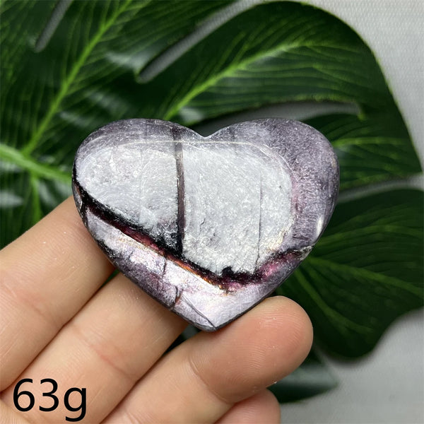 Purple Mica Crystal Heart-ToShay.org