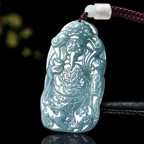 Blue Jade Wealth Pendant-ToShay.org