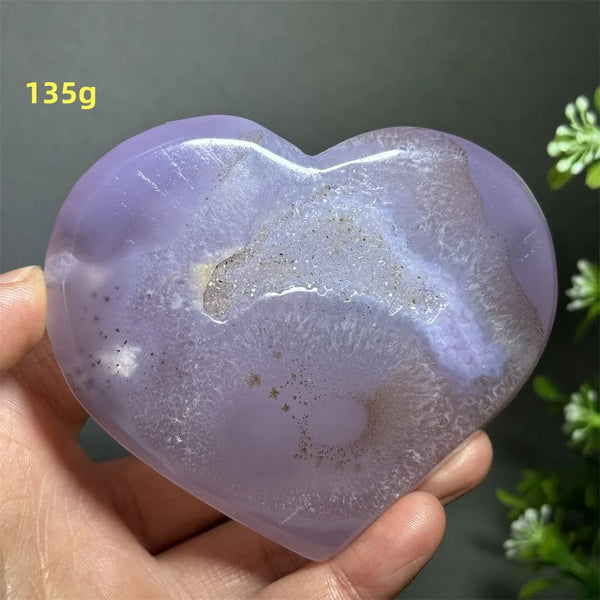 Pink Agate Geode Heart-ToShay.org