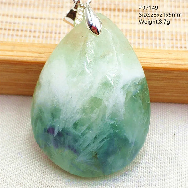 Green Blue Fluorite Pendant-ToShay.org
