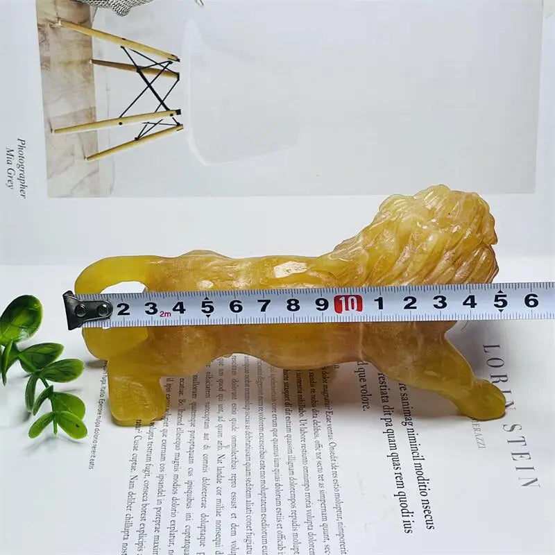 Orange Calcite Crystal Lion-ToShay.org
