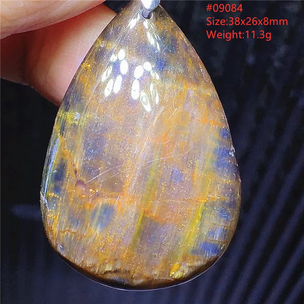 Blue Pietersite Chatoyant Pendant-ToShay.org
