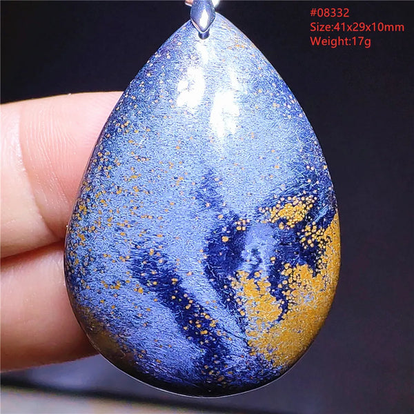 Blue Pietersite Chatoyant Pendant-ToShay.org