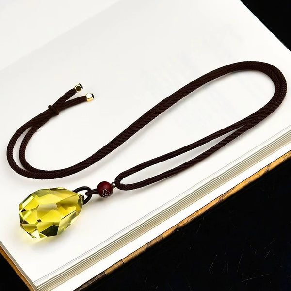 Yellow Citrine Quartz Pendant-ToShay.org
