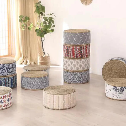 Rattan Foot Stool-ToShay.org